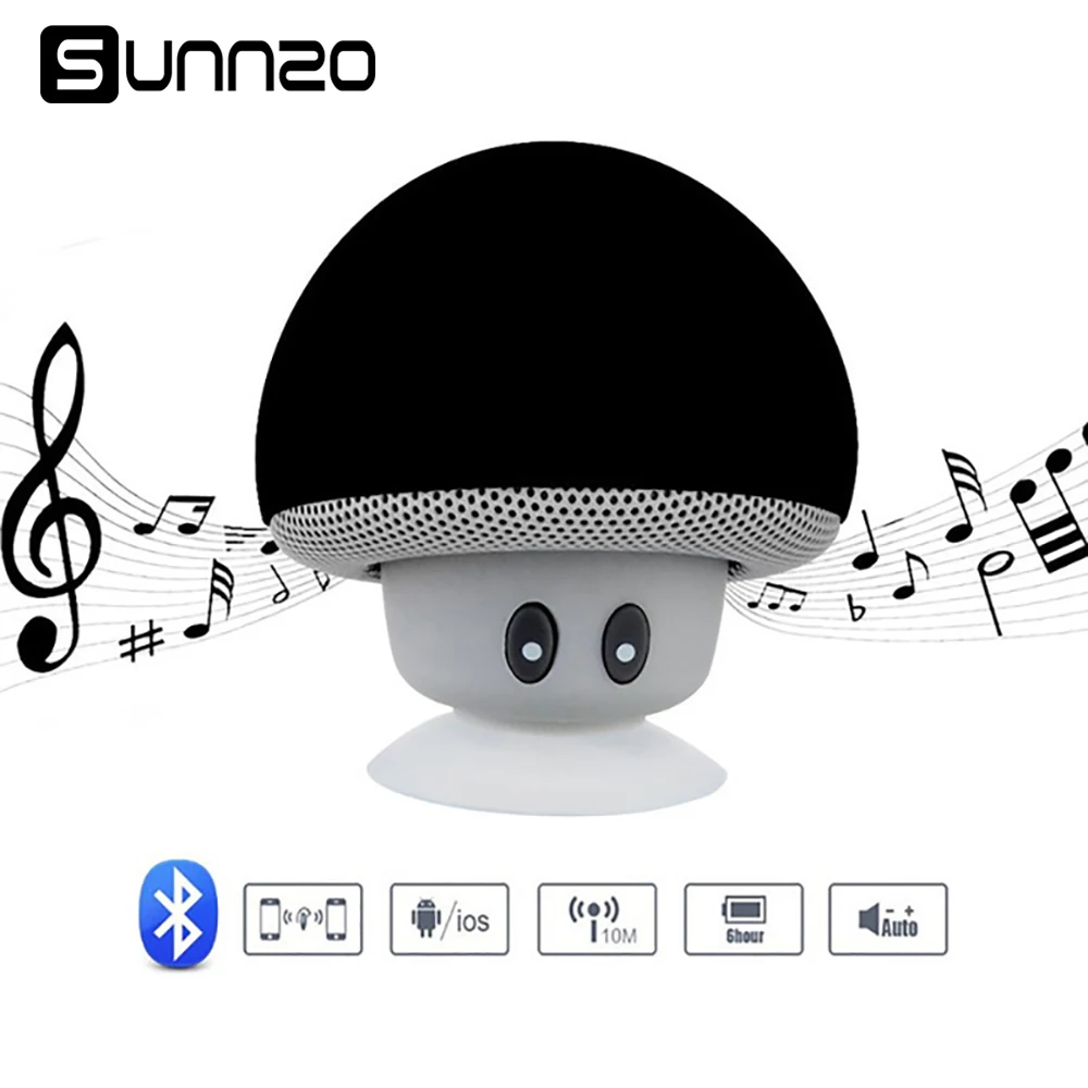 

SUNNZO Wireless Mini Bluetooth Speaker Mushroom Style Bluetooth Speaker kickstand For Iphone 6 6s plus 7plus 8 Holder For xiaomi