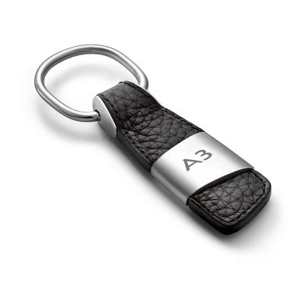

Genuine Leather AUTO Key Chain,Luxury Premium Cowhide,Car Logo Keyring Keychain Keyfob For Audi A4 A5 A6 A7