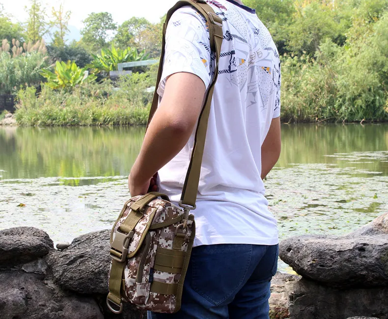Молл Тактическая Военная Сумка тактическая сумка, сумка на плечо, сумка в спортивном стиле нейлон Водонепроницаемый военные сумочки для кемпинга на открытом воздухе сумка XA226WD