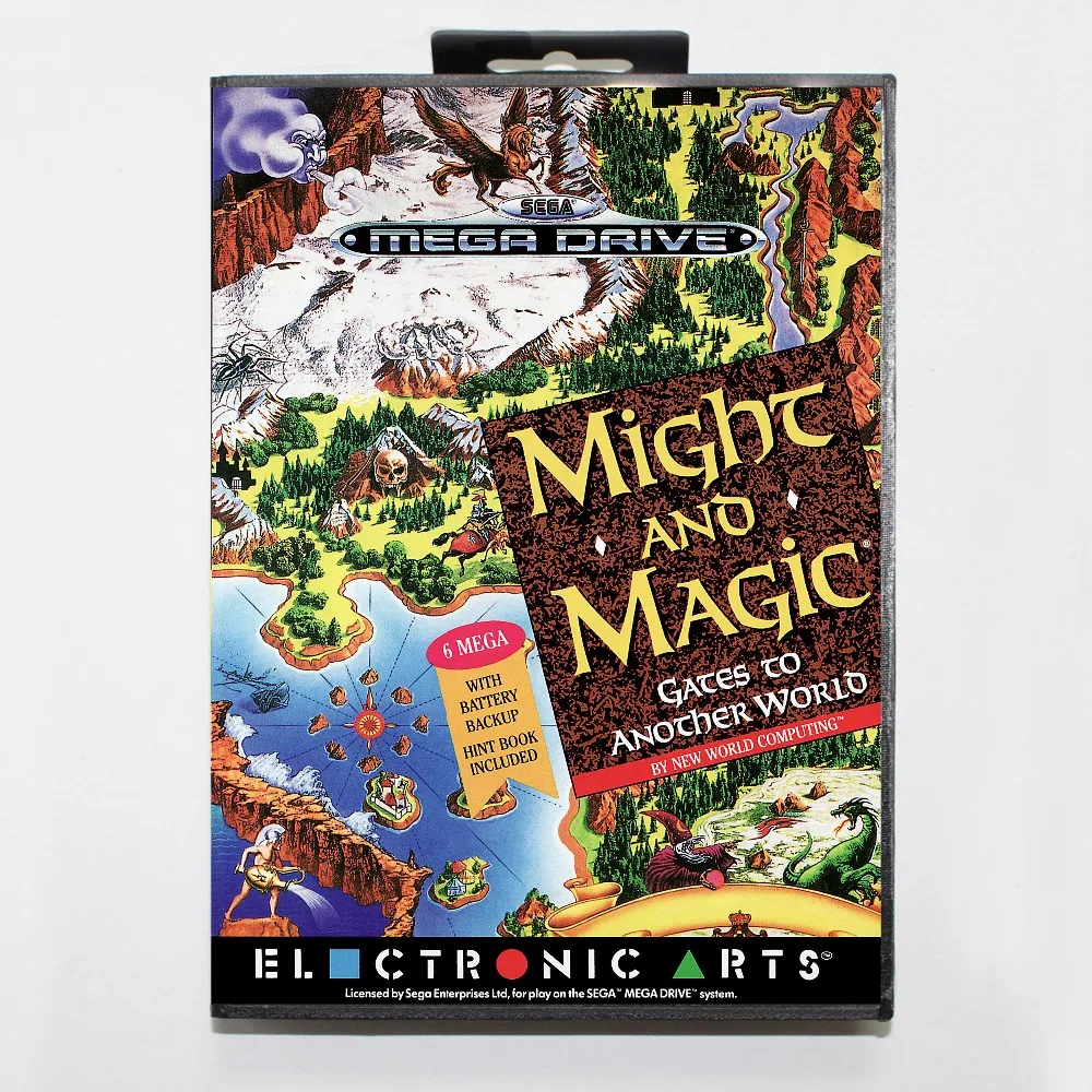 Карта игры Might and magic gates для anothe rworld 16 бит SEGA MD с розничной коробкой Sega Mega Drive For