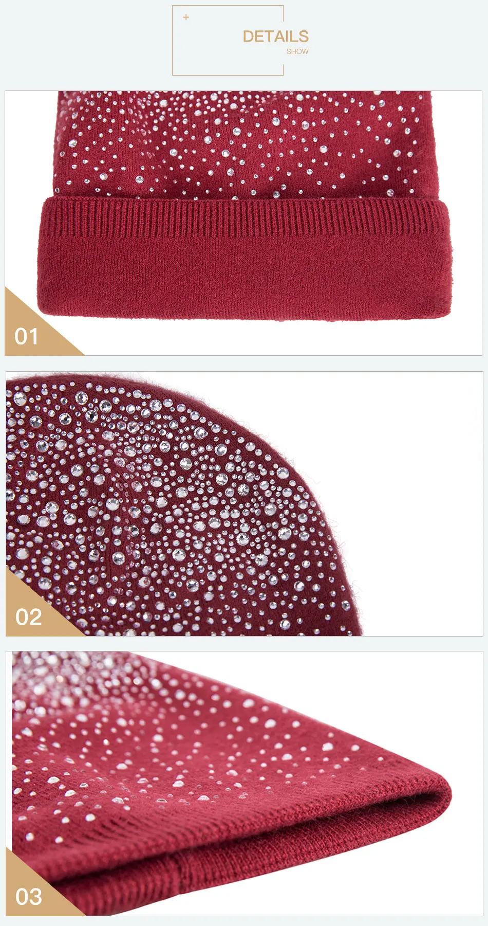 Winter Hats For Women Knitted Warm Hat Cap Female Beanies Thickening Knit Cap Skully Hats For Women Outdoor hard hat