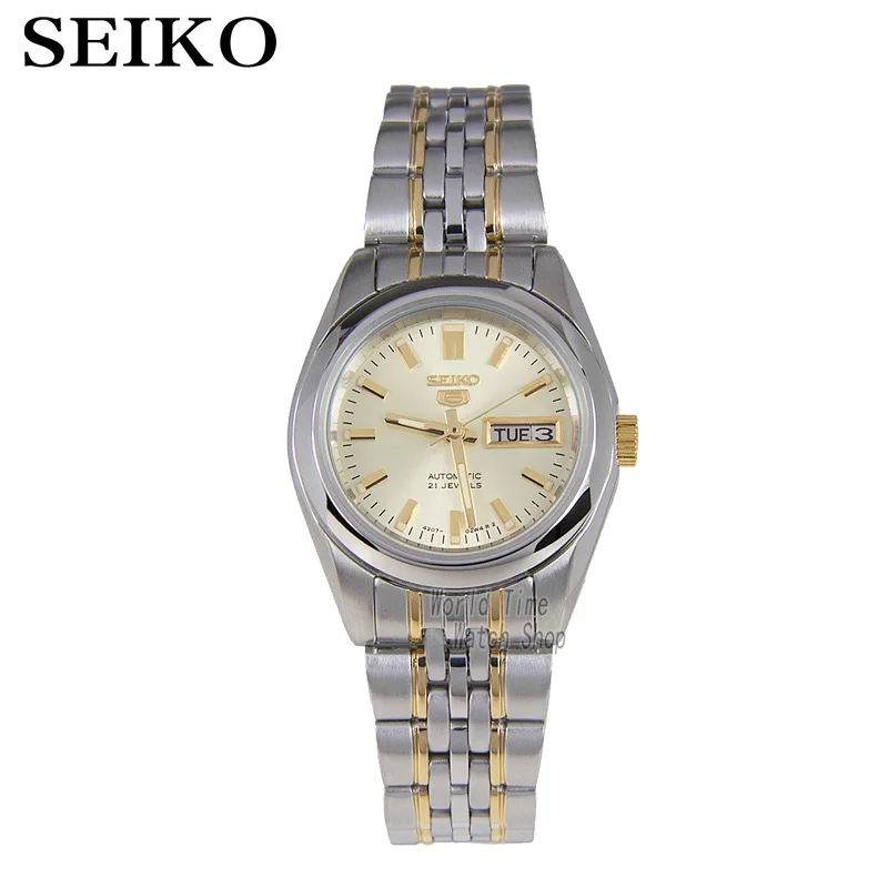 

SEIKO watch shield 5 simple gold metal strap automatic mechanical watch female watch SYMA37K1