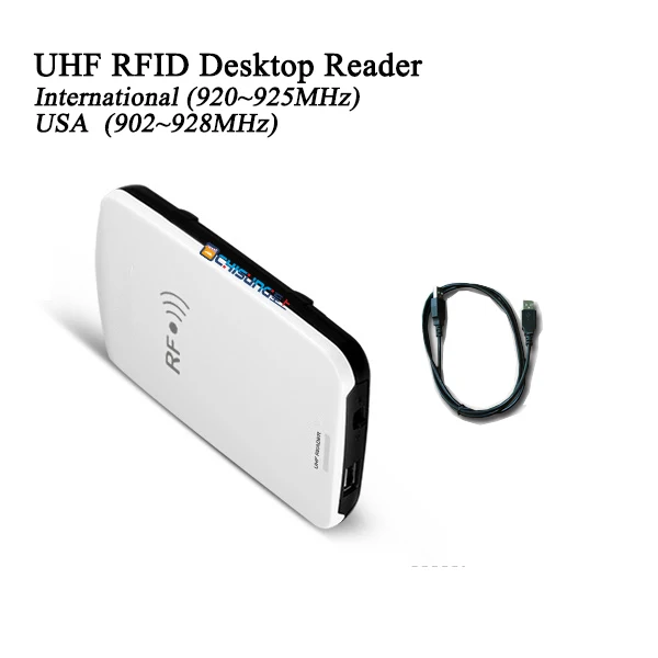 

GEN2 USB portable UHF RFID desktop reader writer identify tags integrated reader