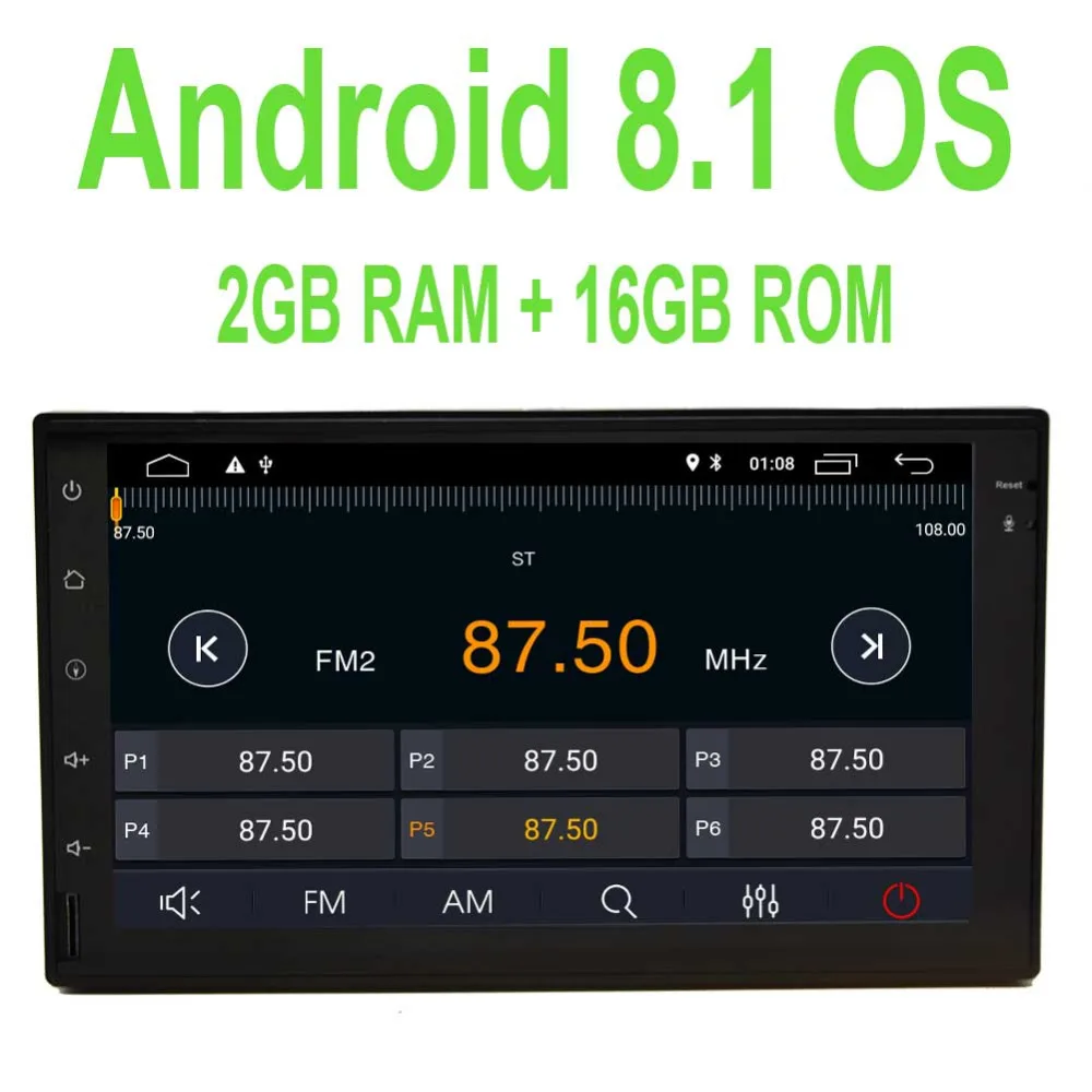 Dash 1080 P дополнительно OBD2 DAB +/3g/4G Android 8 1 2 GB Оперативная память автомобильный стерео