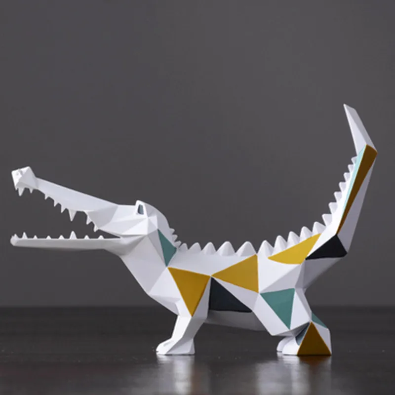  Nordic Modern Geometric Crocodile Animal Creative Home Interior Furnishings Living Room Bedroom Art - 4000031254062
