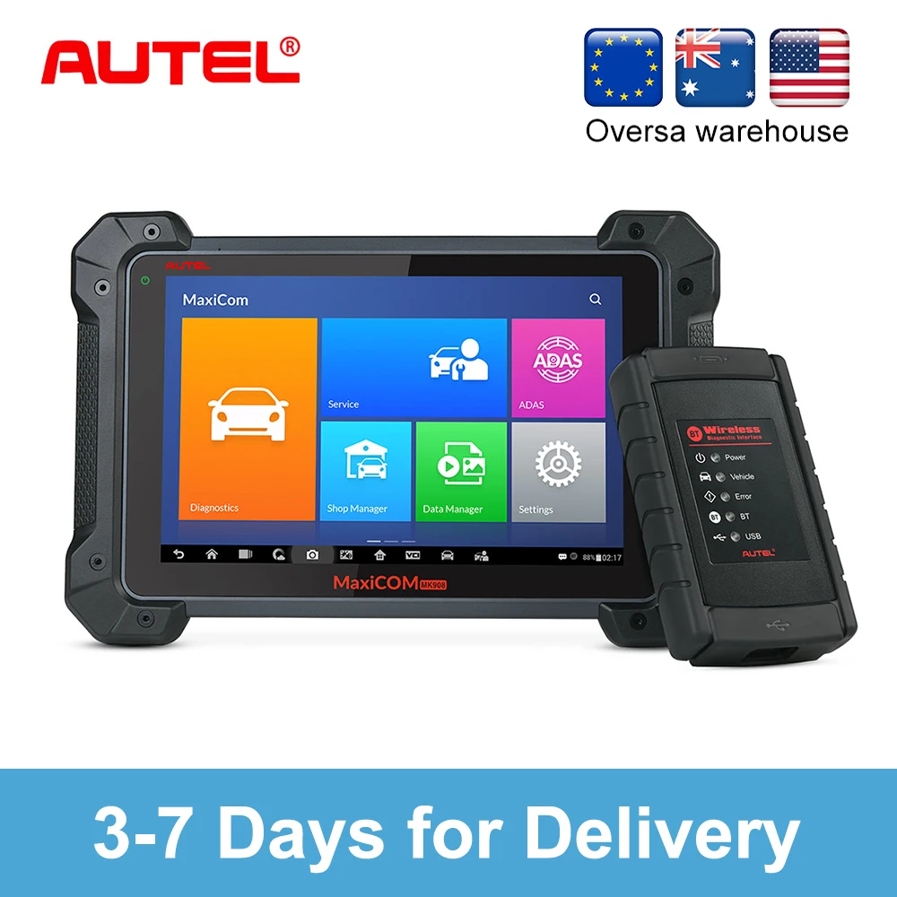 Autel MaxiCOM MK908 автоматический полный OBD2 автомобильный диагностический инструмент OBDII ECU кодирующий код считыватель сканер OBD 2 сканирующий инструмент pk launch X431