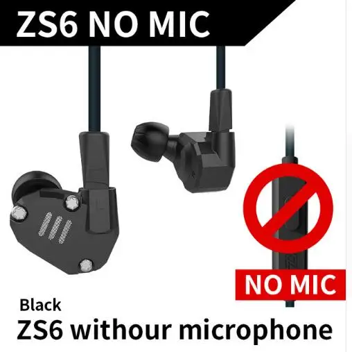 KZ ZS6 2DD+ 2BA Гибридный в ухо наушник Monito Запуск Спорт bluetooth наушники Металлические Наушники Hi-Fi DJ гарнитура вкладыши