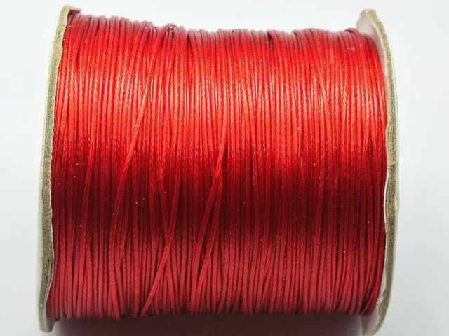 200 ярдов Корейский вощеный шнур нить 0,5 мм - Цвет: Красный