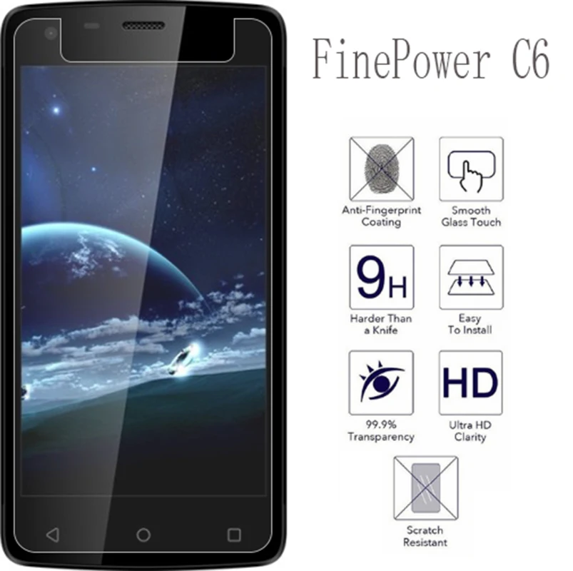 Новая защитная пленка для телефона FinePower C6 Защитная смартфонов из закаленного