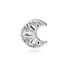 CKK Fits For Pandora Charms Bracelets Moon And Stars Charm 100% 925 Sterling-Silver-Jewelry CKK Fits For Pandora Charms Bracelets Moon And Stars Charm 100% 925 Sterling-Silver-Jewelry
