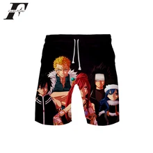 Короткие штаны с японским аниме хвостом летние мужские с 3D принтом японские Феи хвост уличная аниме бегущие Короткие штаны с принтом