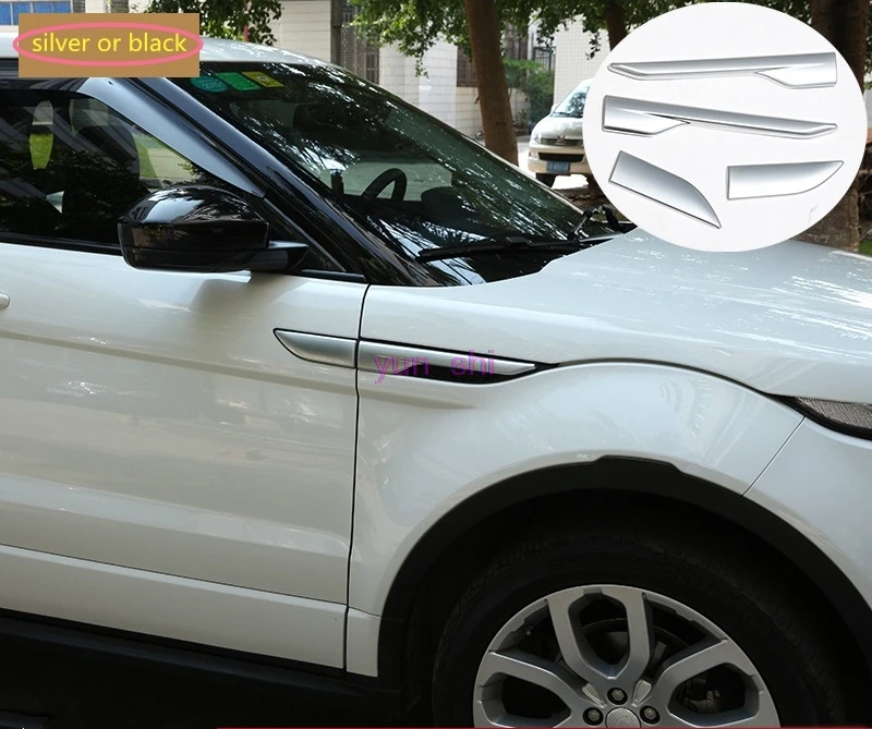 4 pcs 2 Color Car Air Outlet Vent Trim Decoration Fender Sticker Covers Car-styling For Land Rover Range Rover Evoque 2012-2016