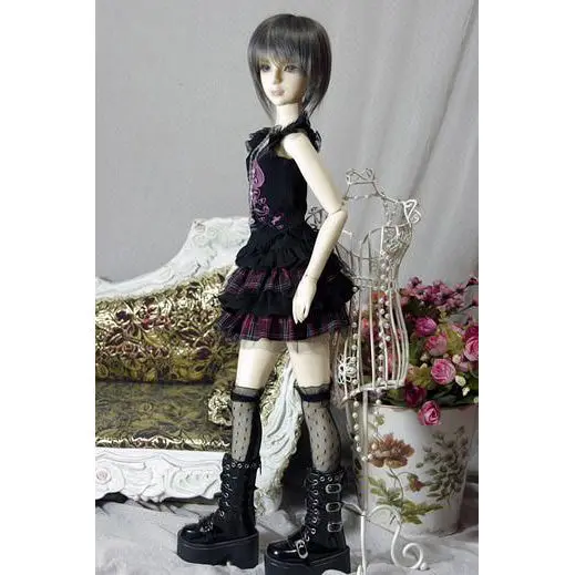 [Wamami] 06 # кружевная черная/белая футболка наряд 1/4 MSD 1/3 SD DZ AOD BJD Dollfie|Куклы| |