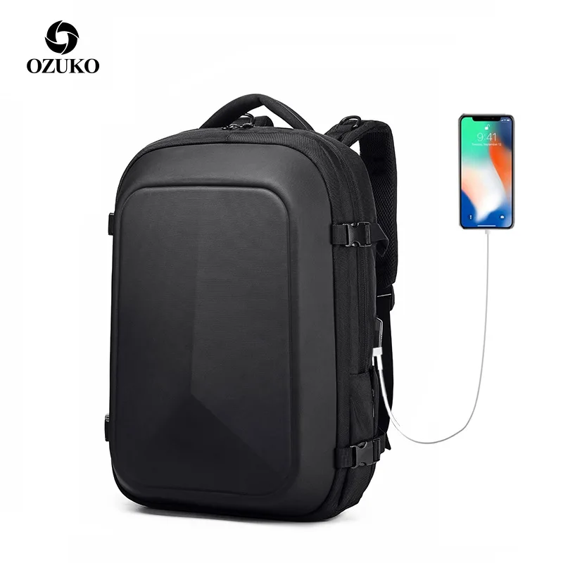 

New Men Backpack Waterproof Oxford Laptop Backpack Multi-function Water proof Backpack USB Rechargeable travelling bag 2019