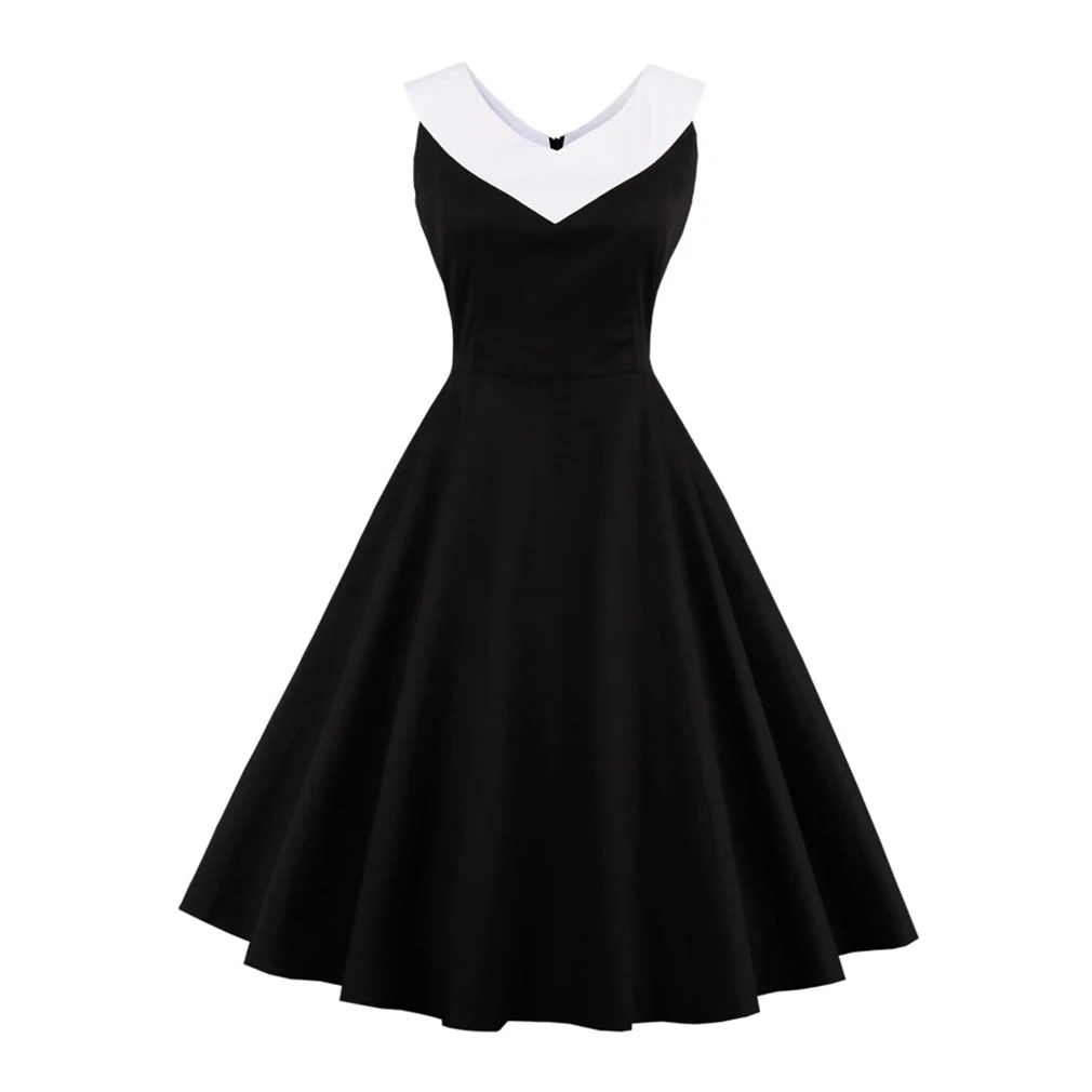 Лето 2017 г. платье 1950 S Одри Хепберн Стиль Винтаж платье для Для женщин рокабилли Swing вечерние платье Feminino Vestidos
