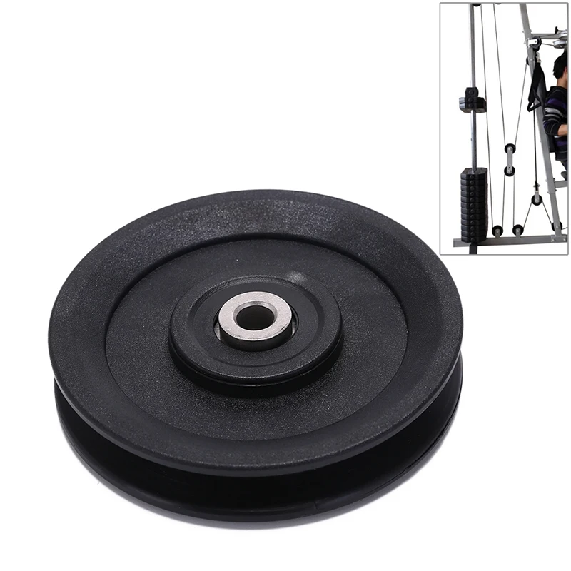 Universal Nylon Bearing Pulley Wheel Wearproof Cable Gym Fitness Equipment Part 