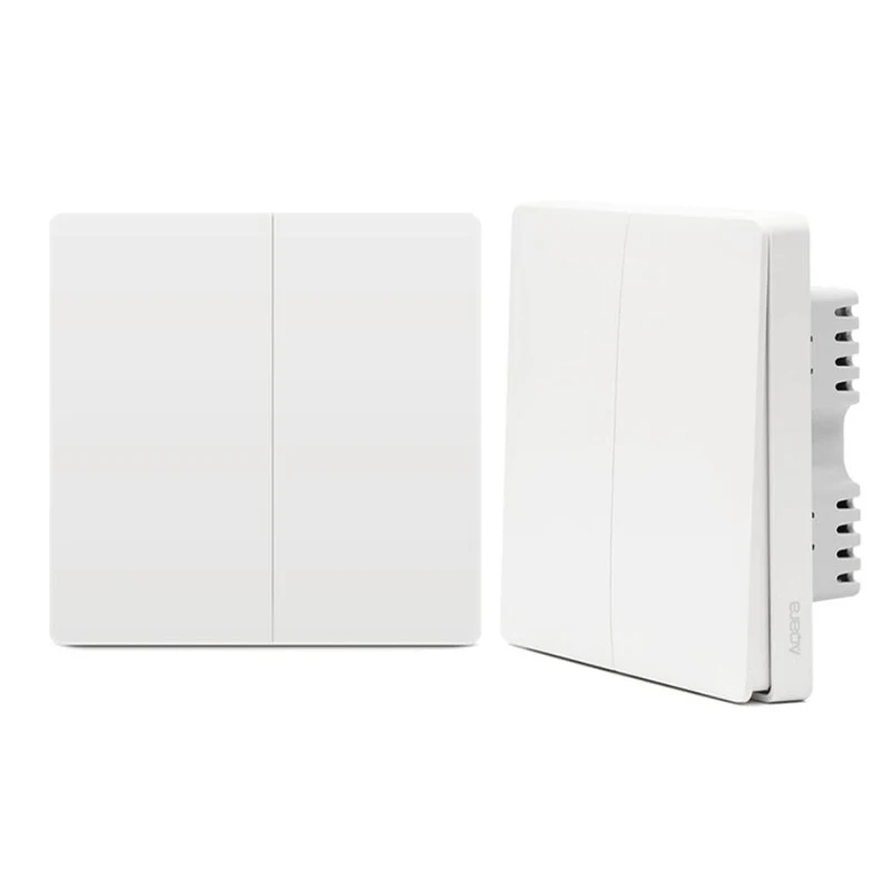 Xiaomi Aqara Wall Switch Smart Light Control ZigBee Version Zero Fire wire single double key smart mi home mijia APP Remote
