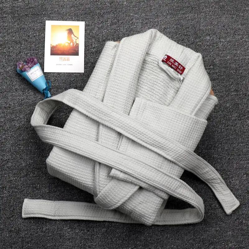

Winter Men Bathrobe luxury cotton Sleepwear Thicking Mens Warm Spa Bathrobe Pajamas Male Long Sleeve Belt Solid Soft Homewear