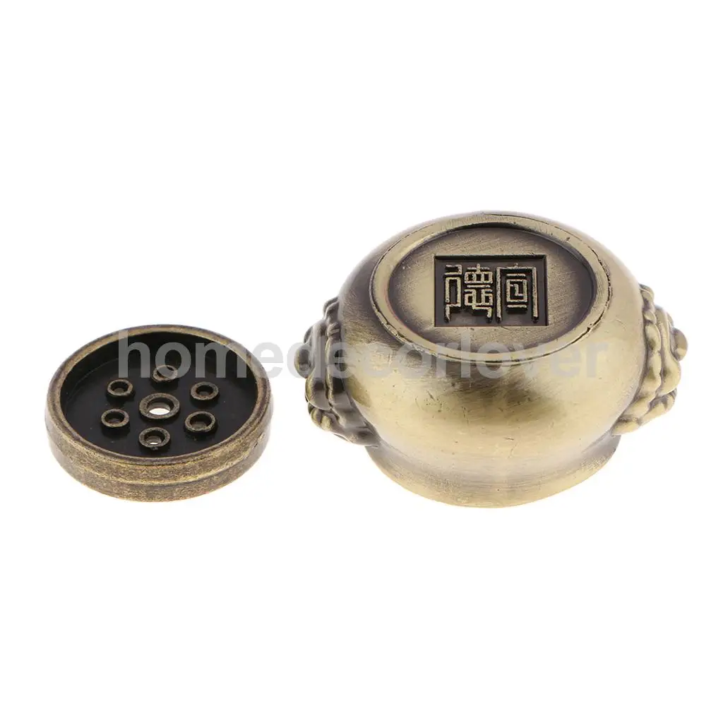 Chiense Style Copper Alloy Incense Burner Stick Holder Incense Base Plug Home Decoration