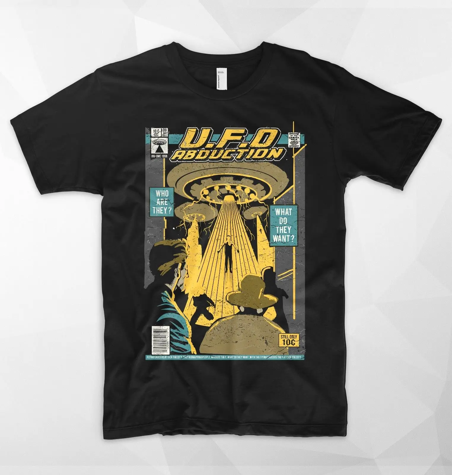 Alien UFO футболка с героями мультфильмов неизвестные летающие предметы 51 Roswell