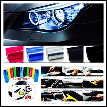 

Car Tuning HeadLight Taillight Fog Light Decor Vinyl Smoke Film Sticker Decal for Volkswagen PTouareg Touran Beetle CC Magotan