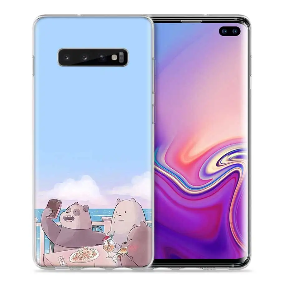 Мы льда голые медведи Чехол для samsung Galaxy S8 S9 S10 5G S10e S7 Note 8, 9, 10, J4 J6 плюс J5 J8 J3 силиконовый чехол для мобильного телефона с изображением персонажа мультфильмов сумки