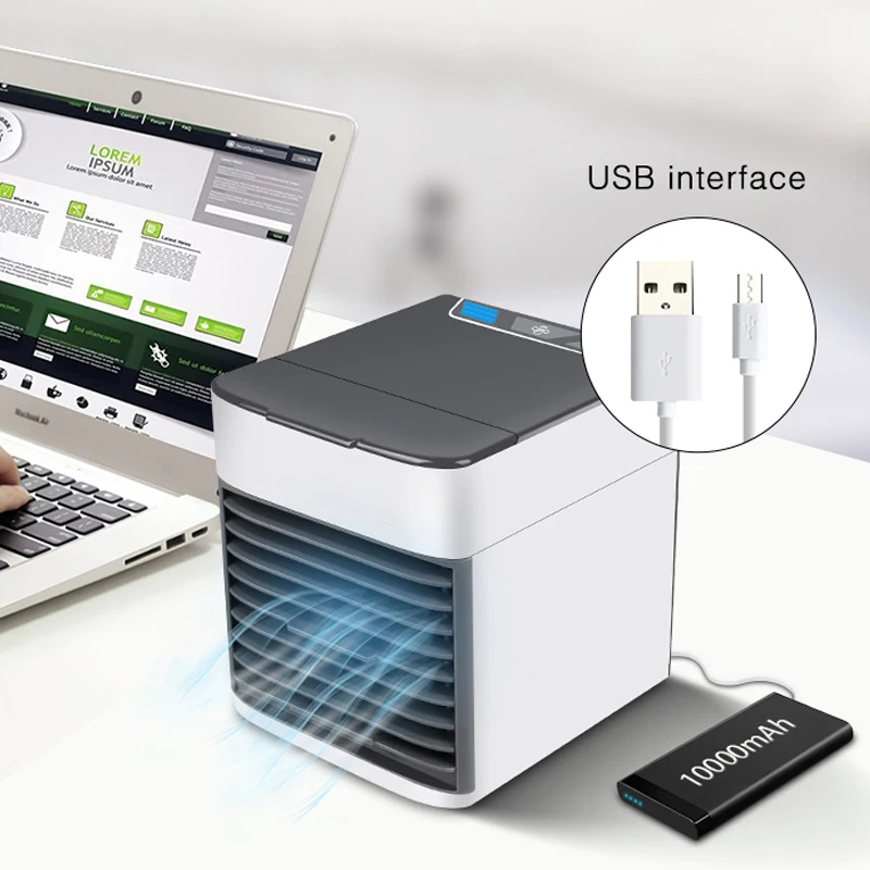 Автомобильный вентилятор для охлаждения воздуха портативный мини-USB-кондиционер
