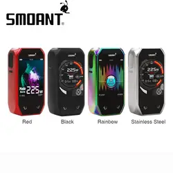 Горячие оригинальные Smoant Набу 225 Вт TC поле MOD работает на Двойной 18650 батарея поле max Вт 225 электронная сигарета vape jit vs перетащите 2