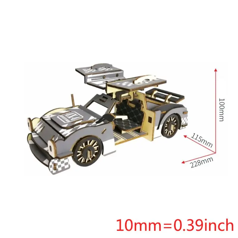 Деревянные сборные головоломки моделирование 3D модель автомобиля Дети интеллект разборка головоломка