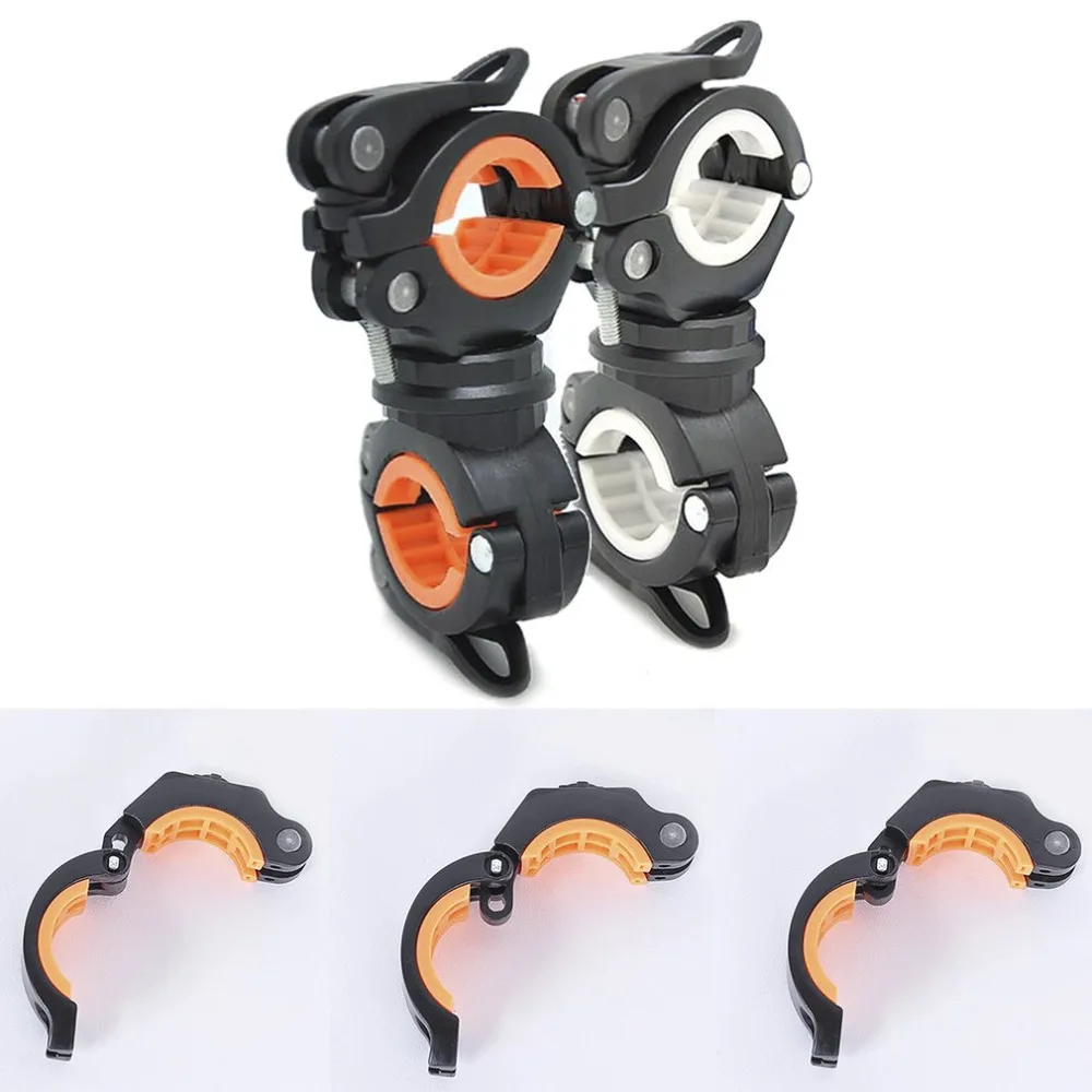 360 Degree Rotation Bike Flashlight Mount Holder Bicycle Seatposts