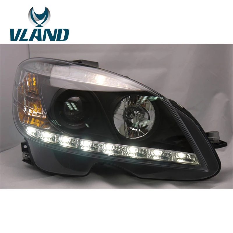 Заводская Автомобильная фара VLAND для W204 2007 2008 2009 2010 C180 C200 C300 светодиодная H7