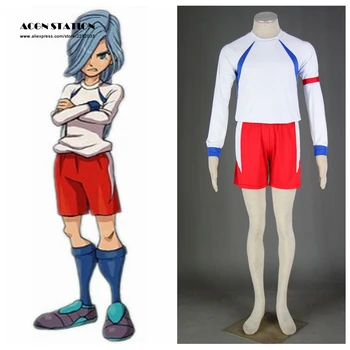 

2018 Free Shipping Inazuma Eleven Anime Team Knights Of Queen Jersey Halloween Cosplay Costume Customize for plus size adults