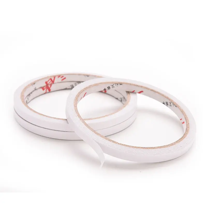 

1 Roll 6mm x 10m White Strong Adhesive Double Sided Tape Sticker For Office Stationery Economical And Practical