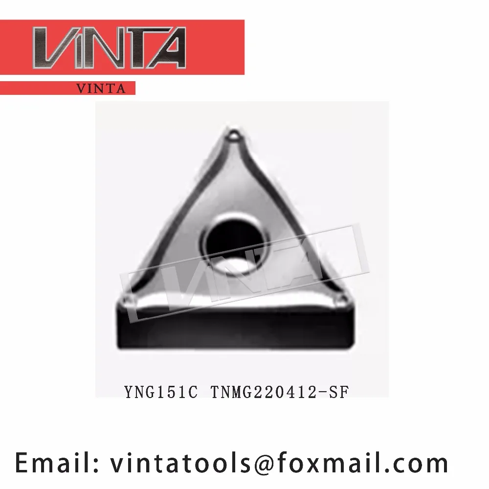 

high quality 10pcs/lots YNG151C TNMG220412-SF cnc carbide turning inserts cutting blade tools