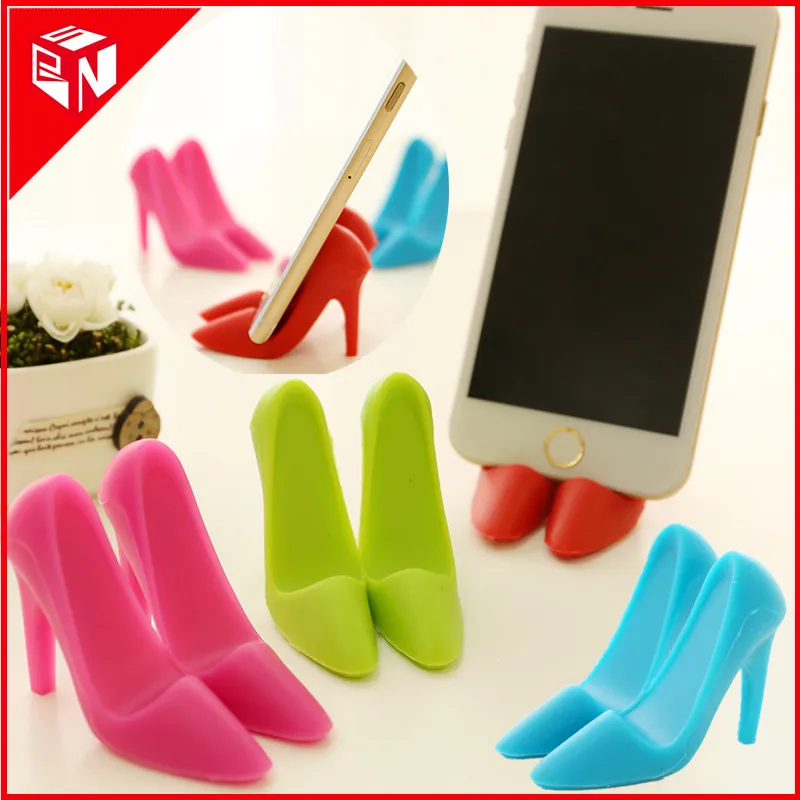 CUTE Phone Holder Mini High heeled Shoes Shape stand desk mobile phone