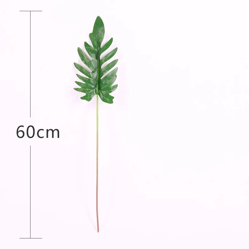 Erxiaobao простой стиль имитация растений поддельные Monstera лист гостиной Творческий тропический лес зеленый лист украшения для дома - Цвет: 08 Haruha Leaf