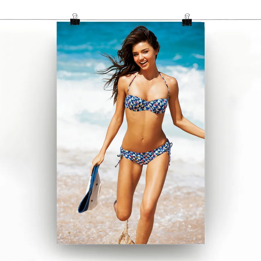 

Miranda Kerr Bikini Model Posters Wall Art Picture Silk Canvas Printed Art Paintings for Home Decor