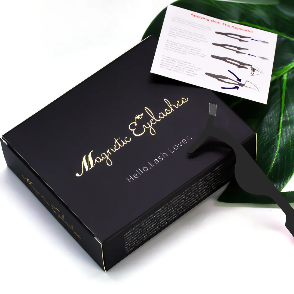 Handmade sem Cola com Cílios Natural Magnético Falso Cílios Extensão Reutilizável Aplicador 6 Pçs - Set 9 Cheap Cílios postiços