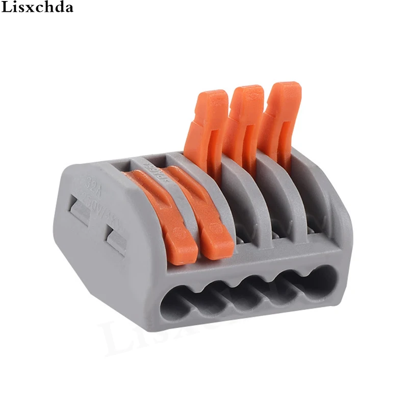 Tipo de 15pcs Wago 222 415 PCT 215 5 P Universal Compact Fio Condutor ...