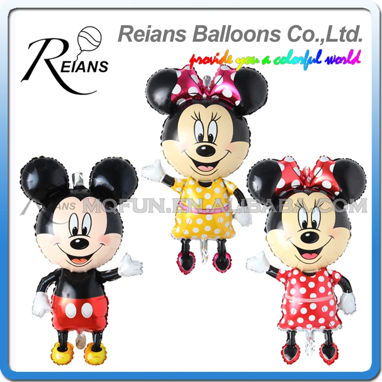 

50pcs/lot 114cm Giant Mickey Minnie Balloon, Cartoon Foil Birthday Party Balloon Balloons for Kids Baby Toys Party Decorate