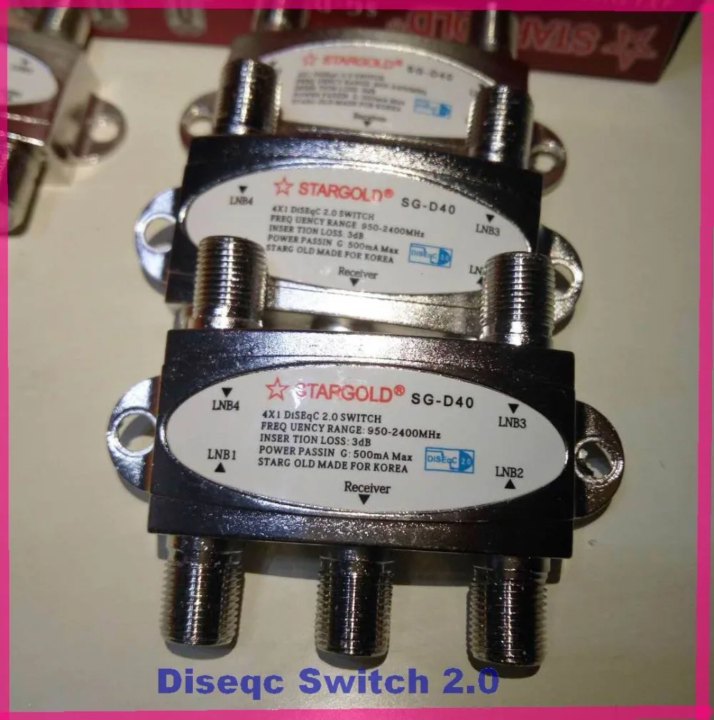 DiSEqC Switch SG D40 4X1 спутниковый переключатель FTA TV LNB для спутникового приемника|lnb