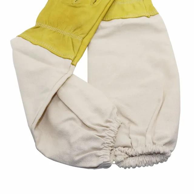 1 Pár Védő Méhész Kesztyű Kecskebőr Méh Tartva A Szellőztetett Hosszú Ujjú Szabadtéri Méhészeti Berendezéseket - Image 6