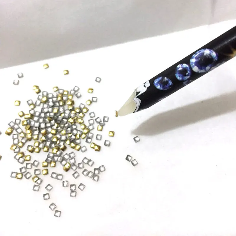 New 2pcs Nail Art Wax Pen Nail Rhinestone Picker Pencil Gem Crystal Pick Up Tool For Beauty Nail Art Tools