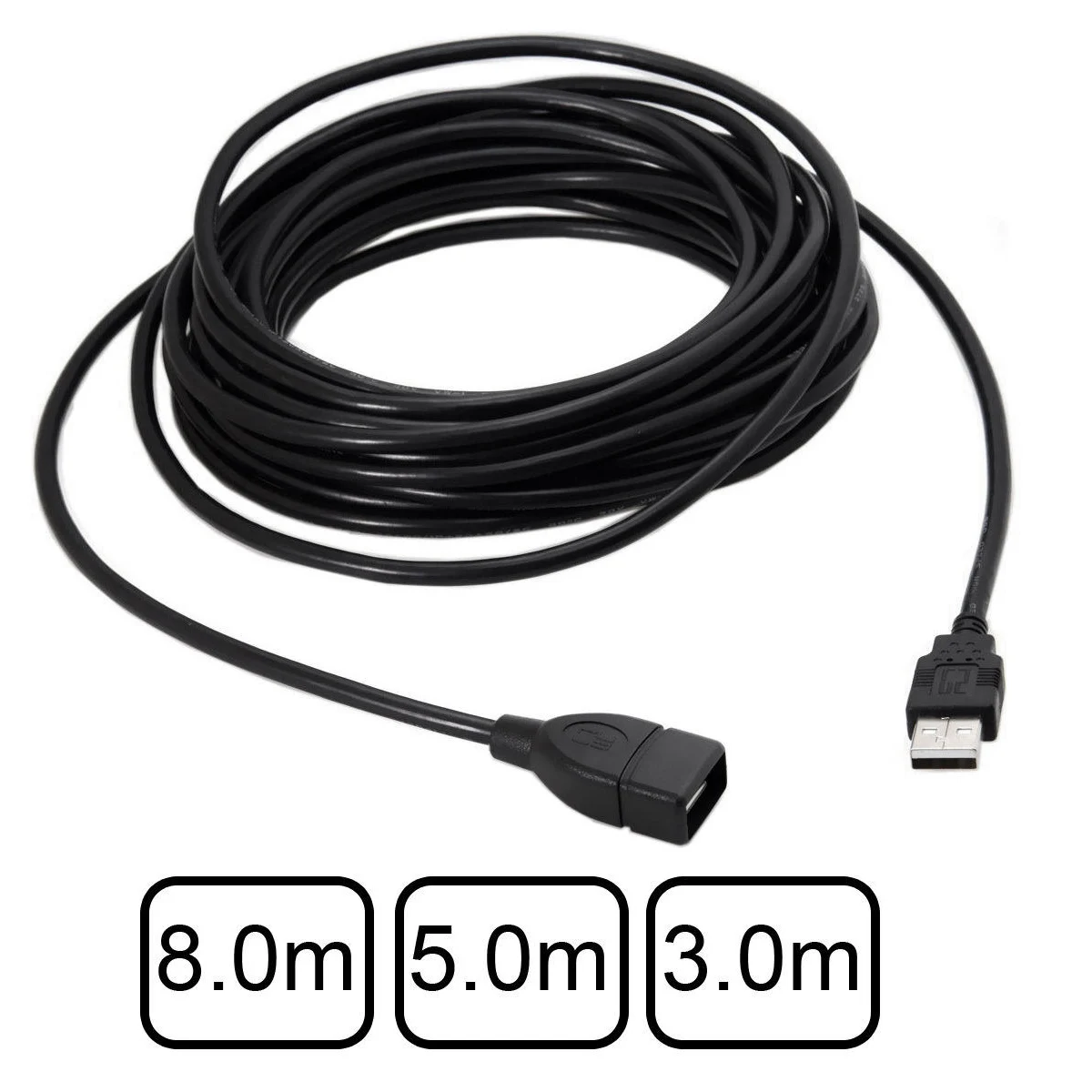 

USB 2.0 Extension Cable - A-Male to A-Female - 9.8 Feet (3 Meters)