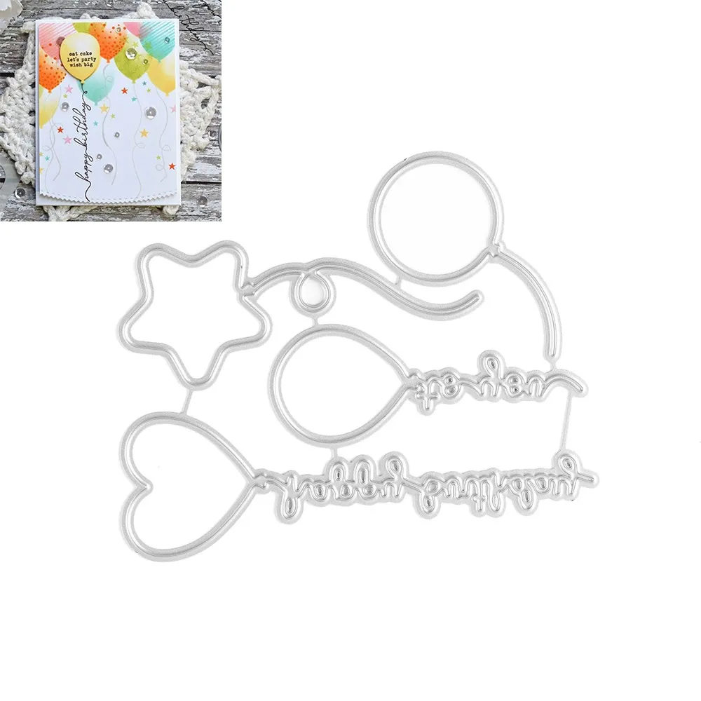 

Balloon Cutting Dies Stencils for Scrapbooking Photo Album Decorative Embossing Paper Cards Making DIY Crafts