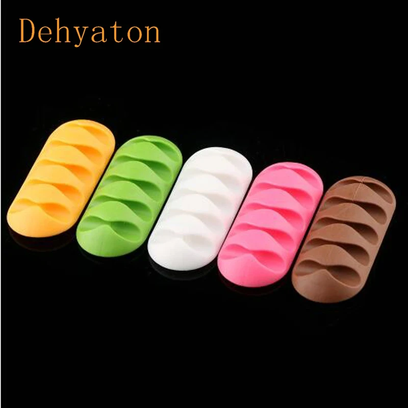 

Dehyaton Colored Cable Winder Wire Organizer Cable Earphone Holder Cord Management Protetor de cabo for iPhone Samsung Huawei