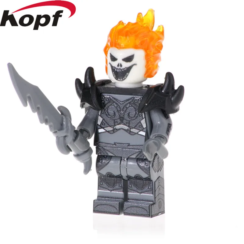 

PG1635 Single Sale Super Heroes Woman Ghost Rider Wonder Girl Deadpool Wolverine Figures Building Blocks Gift Toys For Children