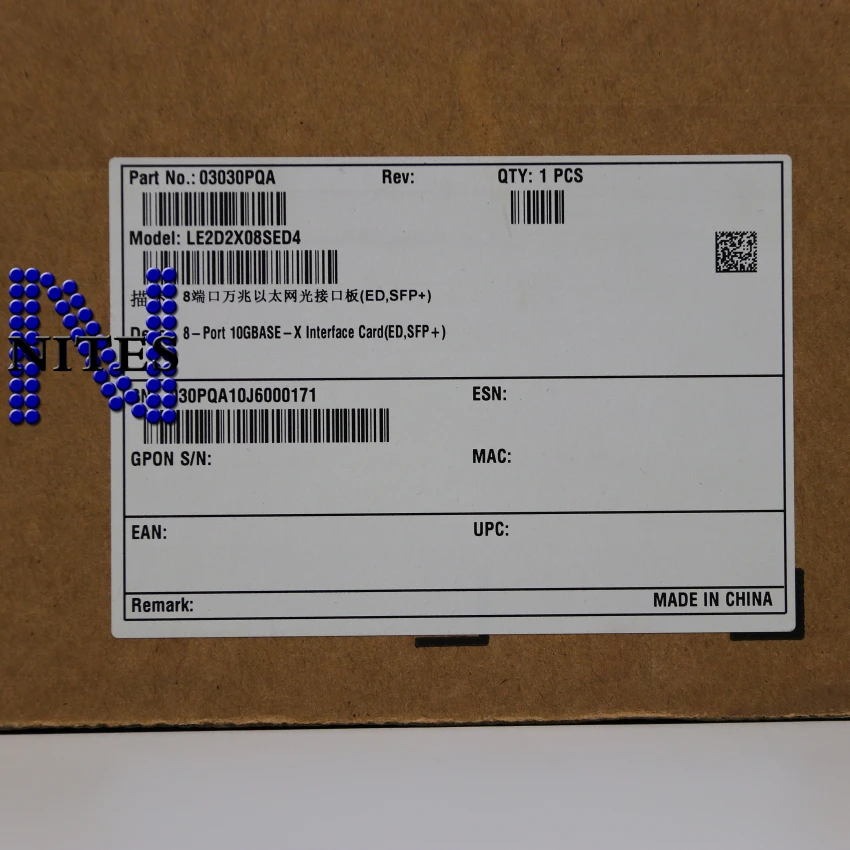Оригинальный переключатель серии HW s9300 LE2D2X08SED4 8 Пуэрто 10g Base x intertaz (ED SFP