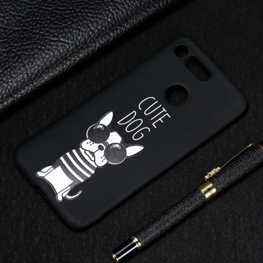Cute Soft tpu Phone Case for Huawei Honor 8X MAX 8A 8X 8C 8 9 Lite 9i Note 10 V20 Cartoon Pattern Mobile Phone cases Accessories
