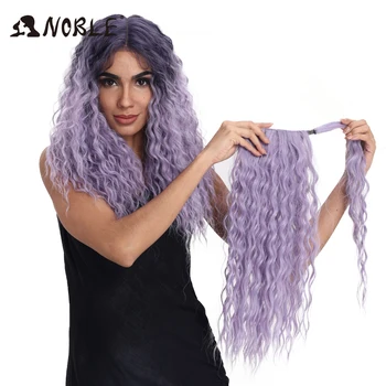

Noble Synthetic Braided Lace Front Wigs For Women 22 Inch baby Curly Hair Heat Resistant Fiber Hair Wigs Premium Braid Wig